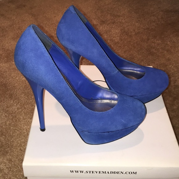 Steve Madden Caryssa Blue Pumps - Picture 3 of 11